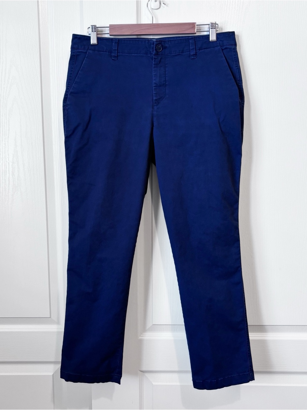 GAP Relaxed Girlfriend Chinos Navy Blue Women’s 12 Straight Leg Pants